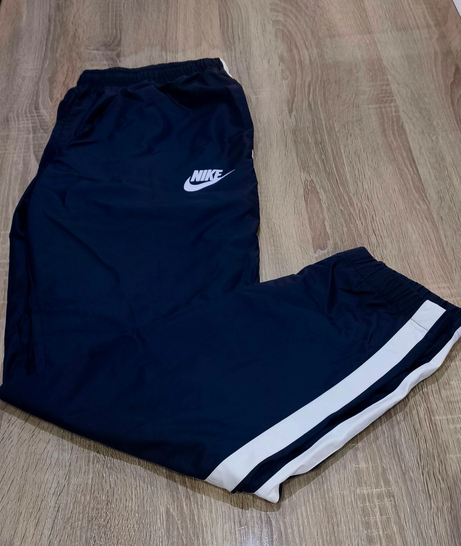 Nike Track Pants Navy Blue | Vintage Streetwear Tracksuit Pants Size XL/EG – photo 2